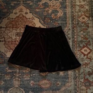 3/$25 🖤 Hippie Rose Black Velvet Skater Skirt L